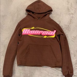 Abnormal puff cropped hoodie